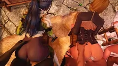 play 3D-Hentai-Orgie: Wilder Bar-Abend von Nari und seinen Freunden mit großen Ärschen und Anal-Action